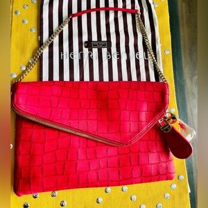 Rare Red Henri Bendel handbag.